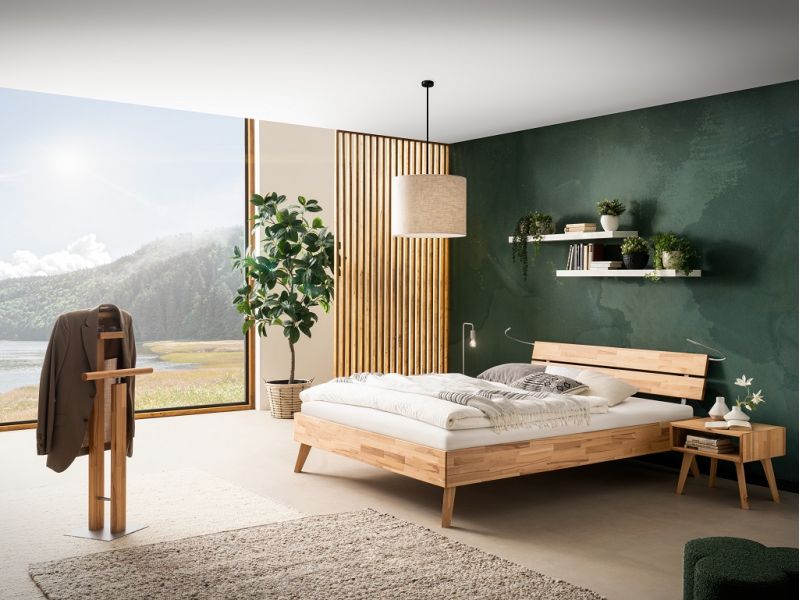 HASENA - Lit Valeria en Hêtre massif