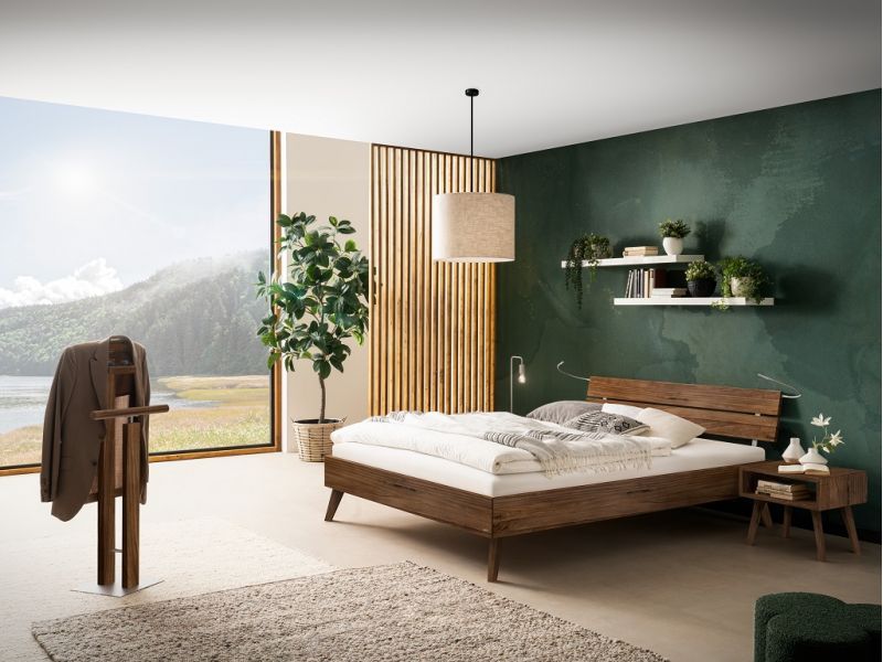 HASENA - Lit Valeria en Noyer massif