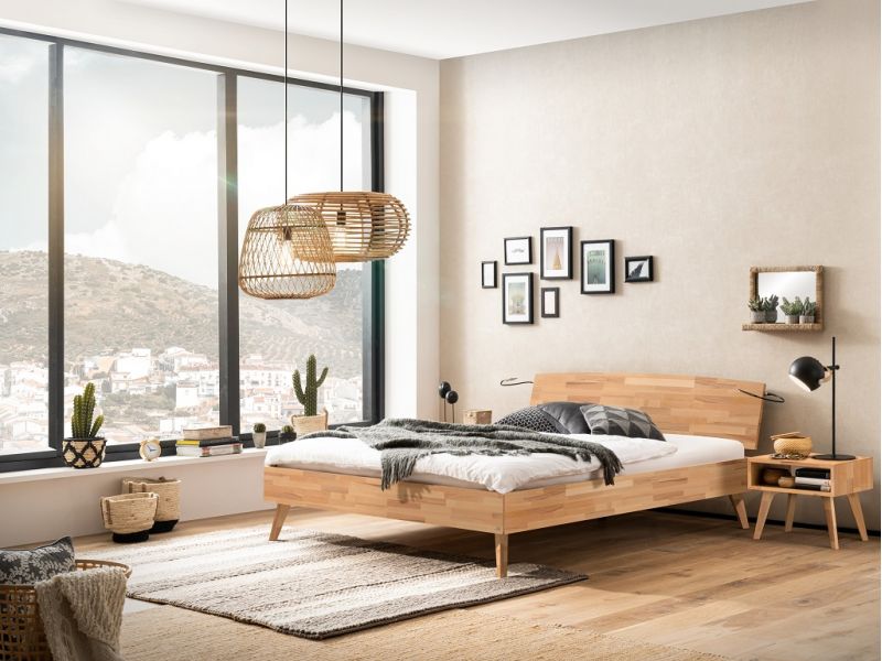 HASENA - Lit Sambuco en Hêtre massif