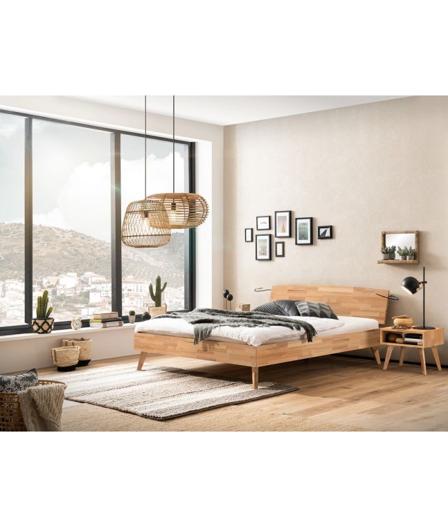 HASENA - Lit Sambuco en Hêtre massif