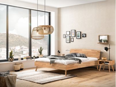 HASENA - Lit Sambuco en Hêtre massif