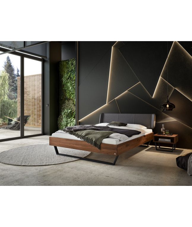 HASENA - Lit Adriano en noyer massif