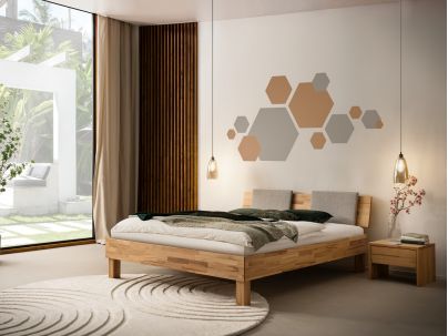 HASENA - Lit Piemonte en Hêtre massif