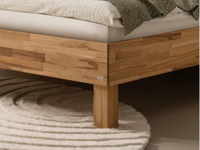 Lit Piemonte en hêtre massif | Le Monde du Lit