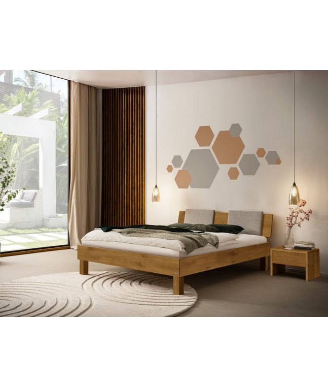 HASENA - Lit Piemonte en Chêne massif