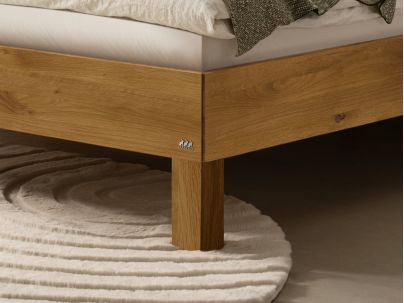 Lit Piemonte en chêne massif | Le Monde du Lit