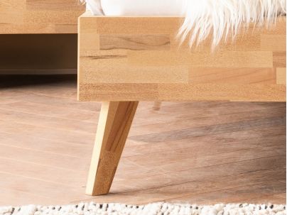 Lit Iseo en hêtre massif | Le Monde du Lit