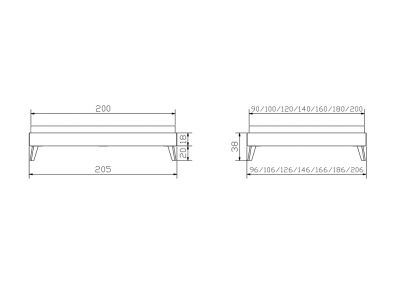 Lit Iseo en hêtre massif | Le Monde du Lit