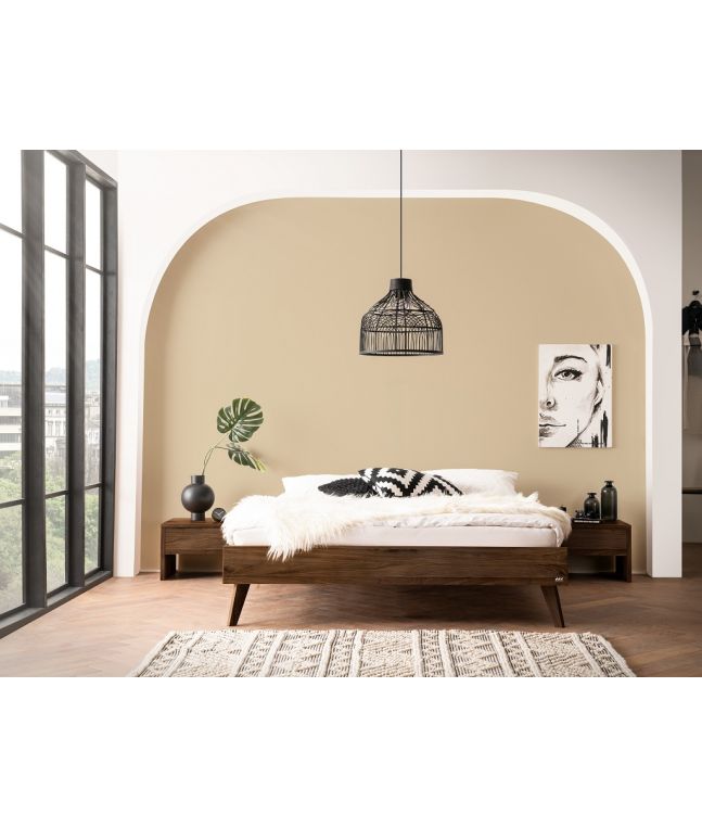 HASENA - Lit Iseo en Noyer massif