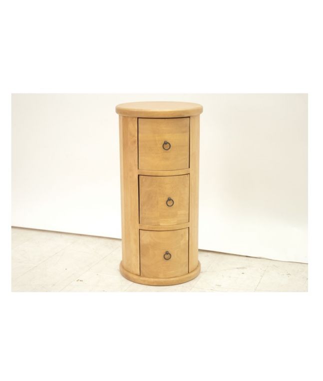 Chiffonnier Bangkok 3 en hevea 100% massif de qualité. Lotuséa