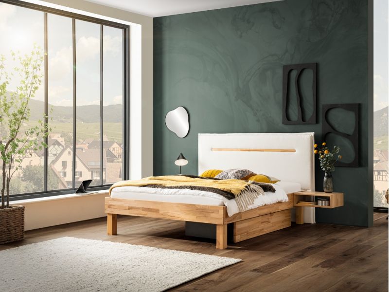 HASENA - Lit Chiara en hêtre massif