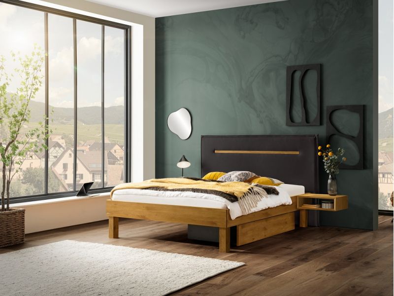 HASENA - Lit Chiara en chêne massif