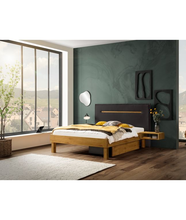 HASENA - Lit Chiara en chêne massif