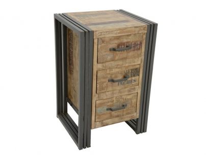 Chevet Industry en hévéa massif de qualité. Fabrication artisanale.