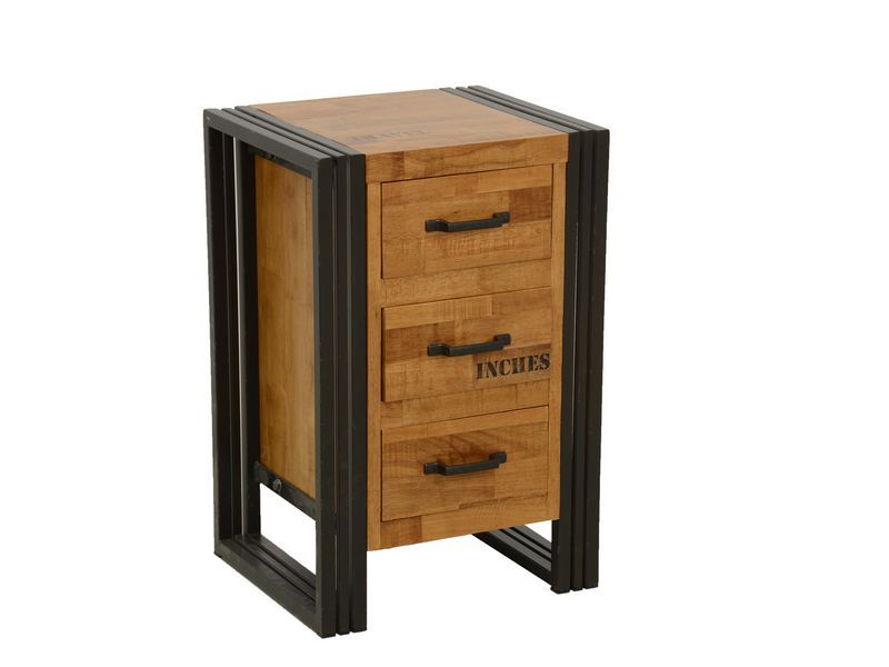 Chevet en hévéa massif Industria