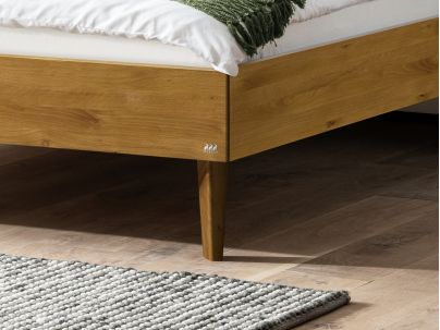 Lit Leandro en chêne massif | Le Monde du Lit