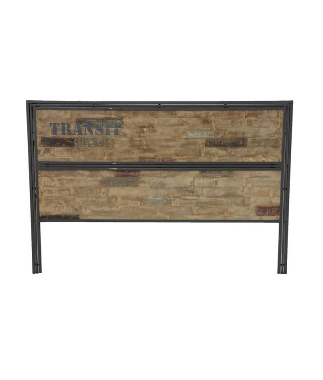 Tête de lit Industry en hevea 100% massif. Meuble de qualité.