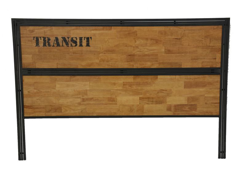 Tête de lit en hévéa massif Industria