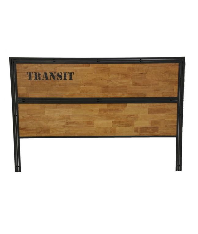 Tête de lit Industria en hevea 100% massif. Meuble de qualité.