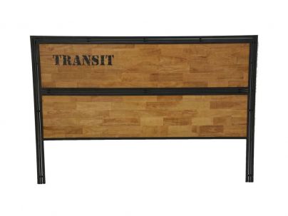 Tête de lit Industria en hevea 100% massif. Meuble de qualité.