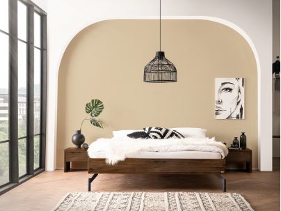 HASENA - Lit Nicolo en Noyer massif