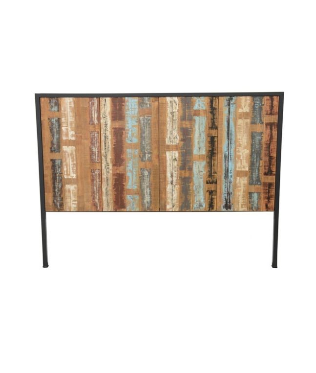 Tête de lit Factory en hévéa 100% massif recyclé. Meuble de qualité.