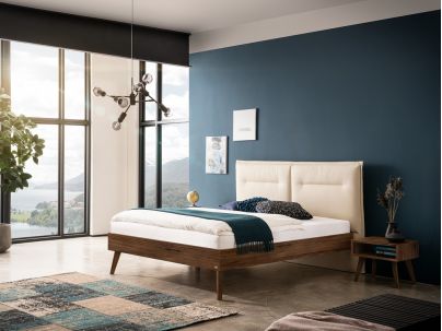 HASENA - Lit Mira en noyer massif