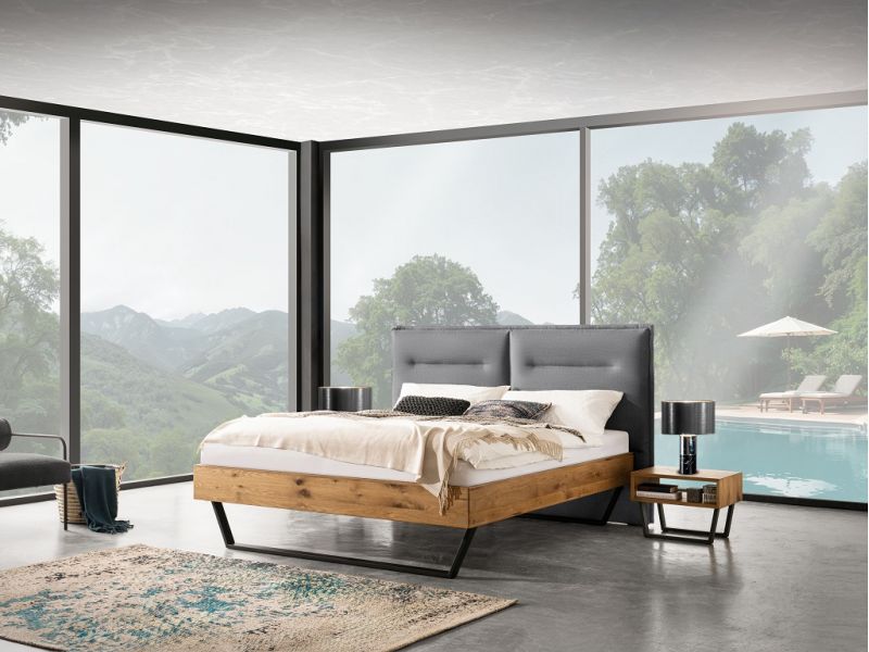 HASENA - Lit Marisa en chêne massif