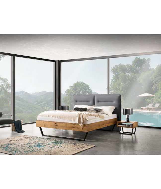 HASENA - Lit Marisa en chêne massif