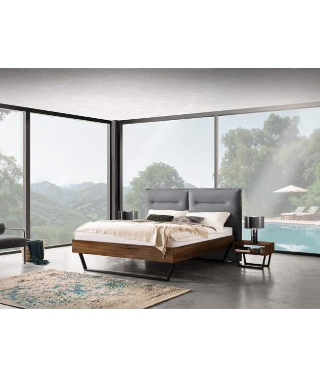 HASENA - Lit Marisa en noyer massif