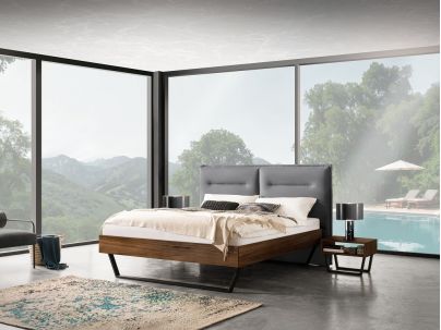 HASENA - Lit Marisa en noyer massif