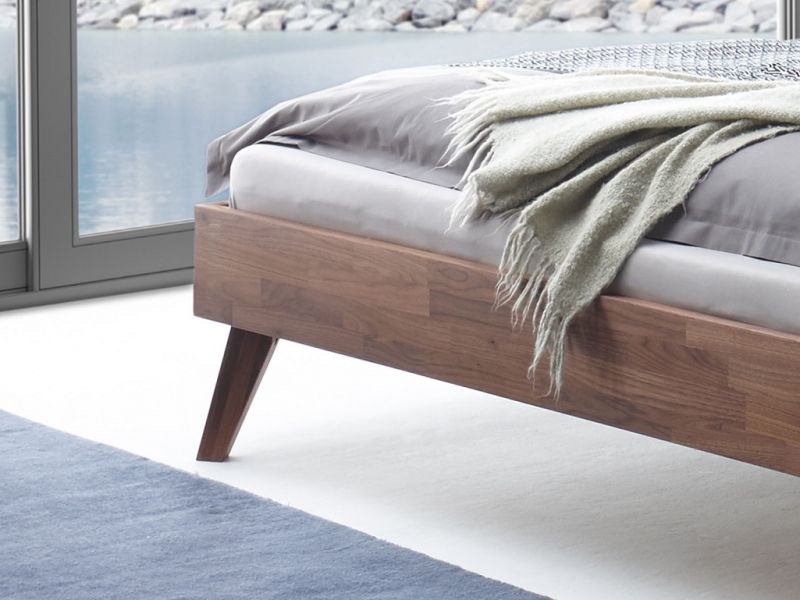 Set de 4 pieds Noyer Ancona, 20 cm