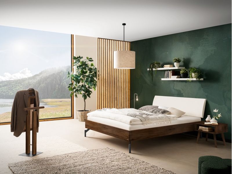 HASENA - Lit Parete en Noyer massif