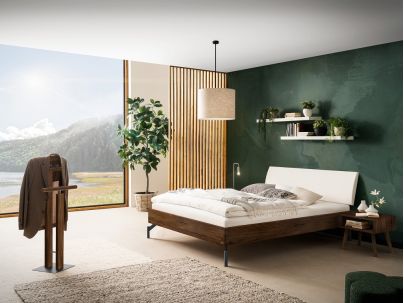 HASENA - Lit Parete en Noyer massif