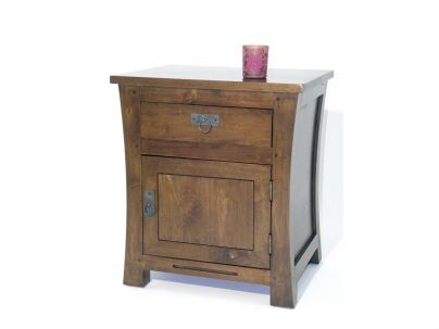 Chevet Lampang2 en hévéa massif. Meuble en bois massif pour la chambre. Le Monde du Lit