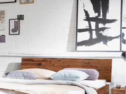 Lit Ezzo en  bois de Acacia massif fabriqué par Hasena