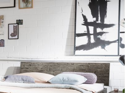 Lit Ezzo en  bois de Acacia massif fabriqué par Hasena