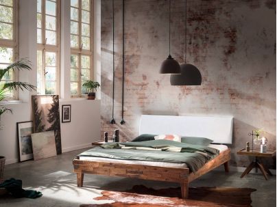 Lit Golea en  bois de Acacia massif fabriqué par Hasena