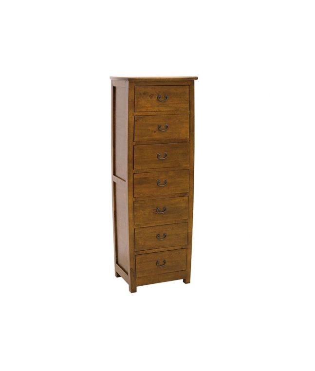 Chiffonnier Satun en hevea massif de qualité. Fabrication artisanale.