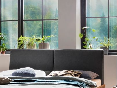 Lit Ezzino en  bois de Acacia massif fabriqué par Hasena