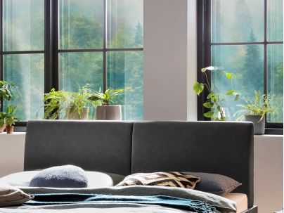 Lit Ezzino en  bois de Acacia massif fabriqué par Hasena