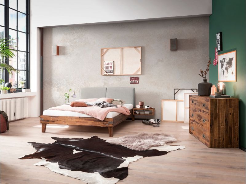 HASENA - Lit Alino en Acacia massif