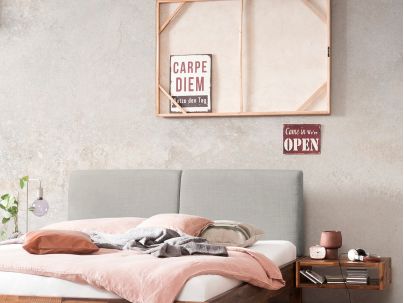 Lit Alino en  bois de Acacia massif fabriqué par Hasena