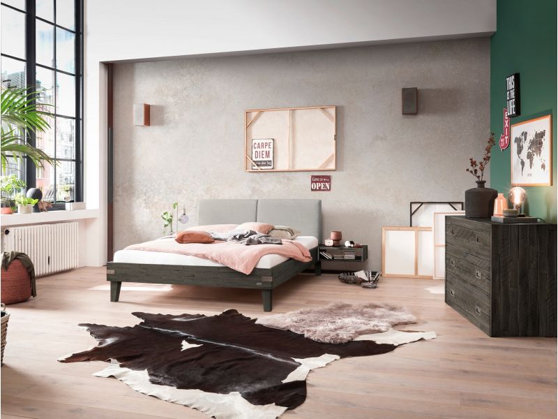 HASENA - Lit Alino en Acacia massif