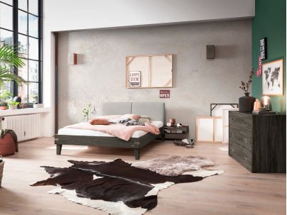 HASENA - Lit Alino en Acacia massif