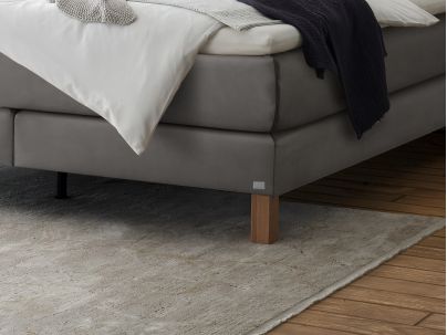 Lit Boxspring Solara en chêne massif de la marque Hasena | Le Monde du Lit