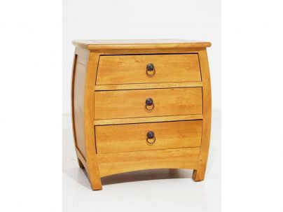 Chevet Satun2 en hévéa massif de qualité. Meuble en bois massif pour la chambre. Le Monde du Lit