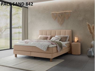 Lit Boxspring Reina en chêne massif de la marque Hasena | Le Monde du Lit