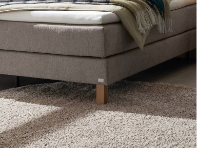 Lit Boxspring Bonita en chêne massif de la marque Hasena | Le Monde du Lit