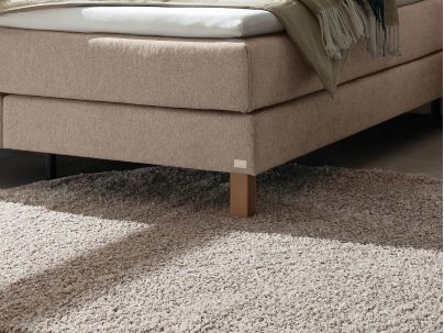 Lit Boxspring Bonita en chêne massif de la marque Hasena | Le Monde du Lit